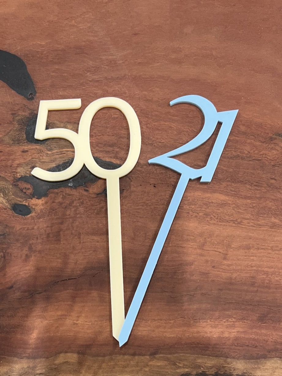 Number Cake Topper