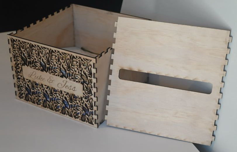 Wooden Personalised Card Box