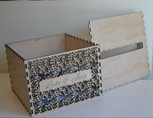 Wooden Personalised Card Box