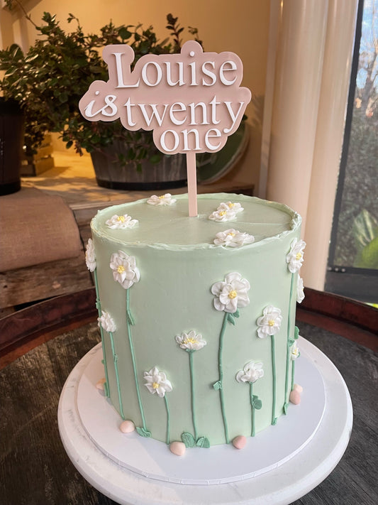 Cake Topper Acrylic | Personalised